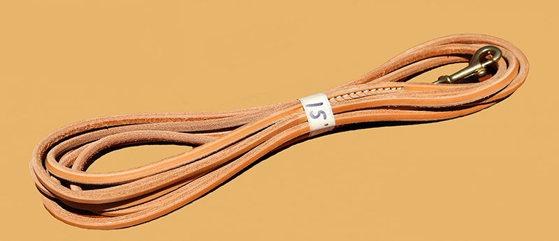 K9 Leather Trailing Lead – 15′
